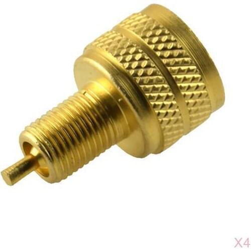 Brand New 4-Piece Large Diameter Tire Valve Reducer, External Length 22mm