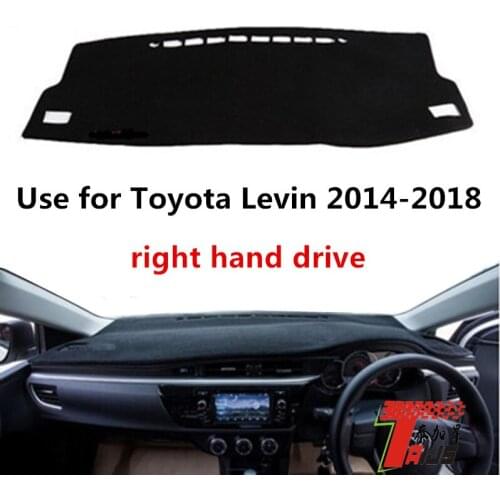 TAIJS Factory light-preventing Dust resistant Polyester Fibre Car Dashboard Cover For TOYOTA Levin 2014-2018 Right hand drive