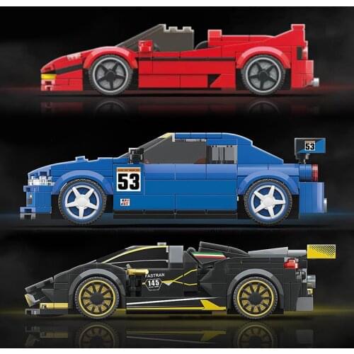 Technique Speed Champions Sports Super Famous Car Set Blocks DIY Model Building Brick Moc Toy City Great Vehicle 2021 Limousines