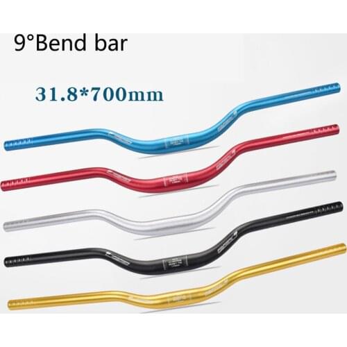 Bike Handlebar MTB Flat/Rise Road Bicycle Handlebars Aluminum Alloy 31.8*700mm ultra-extended climbing speed drop handle