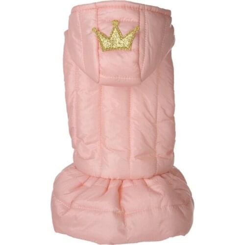 Winter Dog Clothes Warm Dog Crown Princess Dress Pets Outfits For Puppy Cats Teddy Skirt Small Dogs Winter Thicken Winter Dress