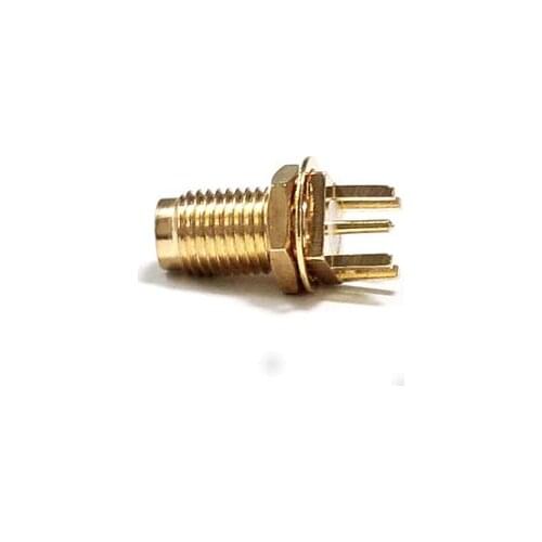 1pc RP-SMA Conenctor RPSMA Female Jack nut RF Coax Connector end launch PCB Cable Straight Goldplated NEW wholesale