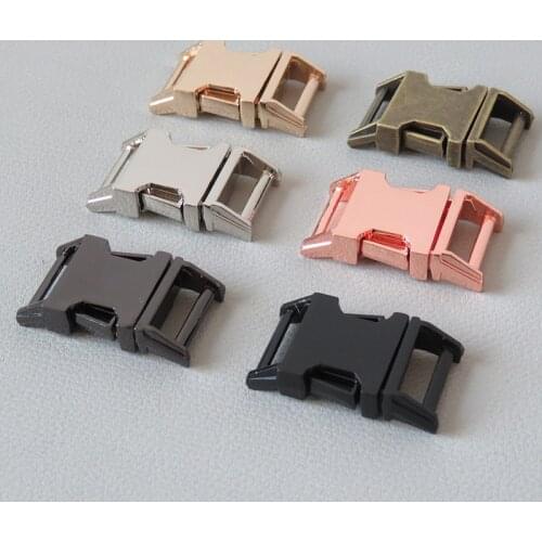 100Pcs/Pack Wholesale Price Metal Buckle Inside Width 15mm Belt Straps Clasps For Paracord Pet Dog Collar Hardware