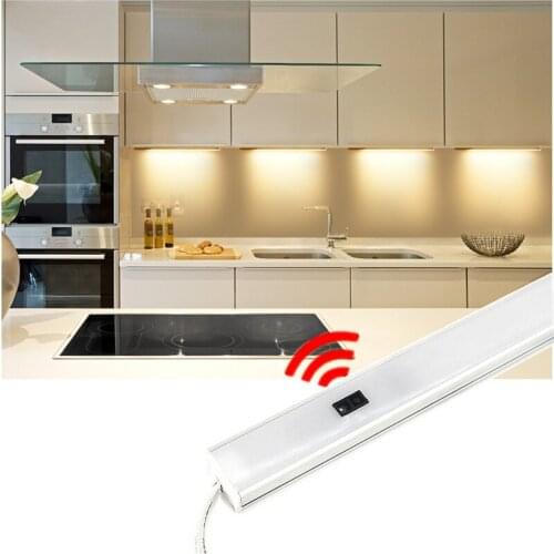 12V Cupboard Wardrobe LED Smart Light Hand Sweep Sensor Night Lamp High Brightness LED Strip Tube For Bedroom Kitchen Wardrobe