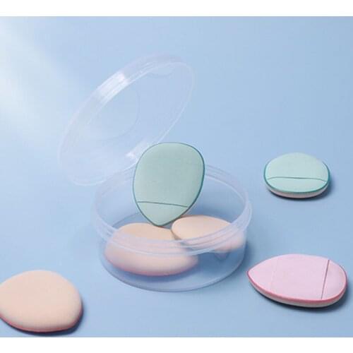 2pcs/set Powder Puff Fingertip Mini Puff Soft Concealer Cushion Finger Sponge Solid Color Beauty Make Up Tools Cosmetic Puff