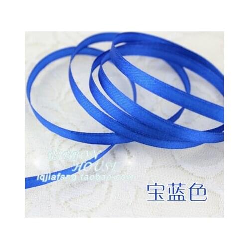 25 yards/roll) 2'' (6mm) Dark Blue Satin Ribbon Webbing Decoration Gift Christmas Ribbon decoration wrapping Sewing Fabric DIY