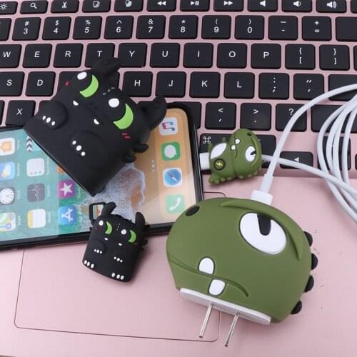 Anime Cable Bite Protector Big And Small Charger Bites For 20w Data Line Anti-Break Protector Winder Phone Charger Protector
