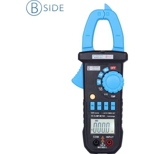 BSIDE ACM02 Plus 3 3/4 600A Auto Range Digital Clamp Meter Non-contact AC Current capacitance Tester Multimeter & Clamp Lighting