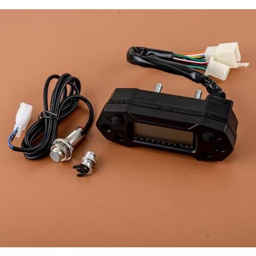 DC12V Mini LCD Digital Speedometer Tachometer Odemeter Meter Display for Scooter Motorcycle Accessories