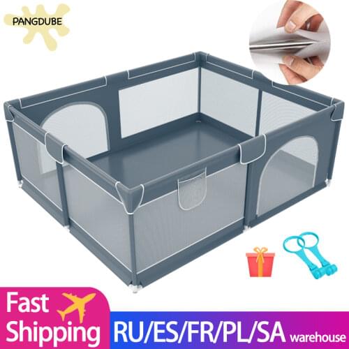 Double Door 1.5*1.8m Baby Playpen for Toddler Large Size Baby Playpens Safety Activity Center Baby Fence Childrens Playground
