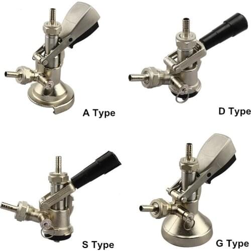 Keg Coupler Draft Beer Dispenser For Home Brew Connectors Coupler Head For Home brew Wine Beer Dispenser