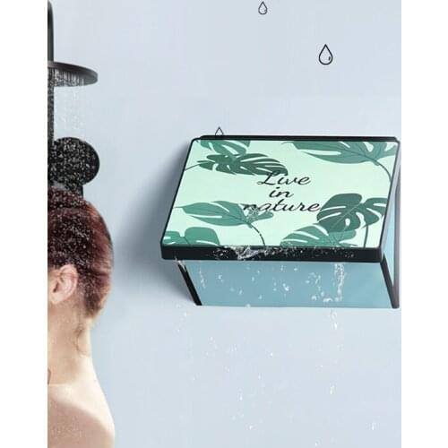 Bathroom folding storage rack, wall mounted storage box, bathroom large capacity waterproof mural storage box