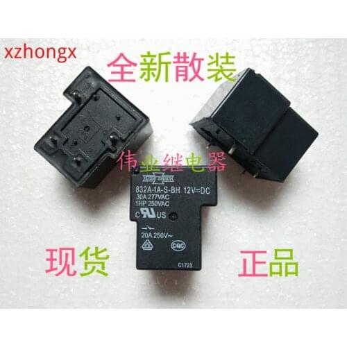 2 unids/lote 832A-1A-S-BH 12VDC relay 4 PIN