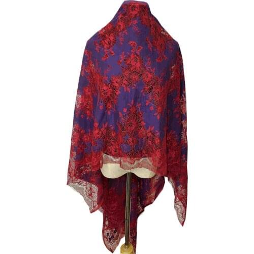 1pcs/lot 14colour african eyelash lace sewing fabric for women derss cloth accessories House curtain decoration