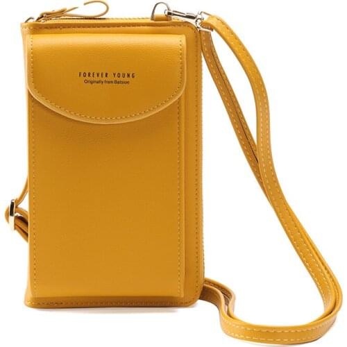 Lady Mobile Phone Crossbody Bags for Women Small Single Shoulder Messenger Bag Zipper Multifunctional Wallet Long Clutch Purses