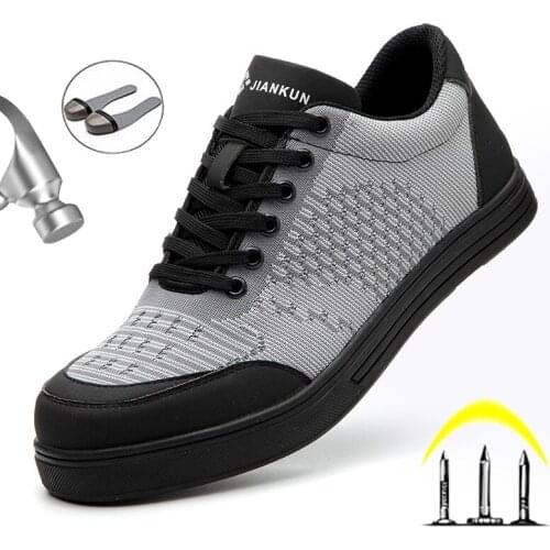 Men Boots Steel Toe Work Shoes Mens Safety Shoes Men Work Sneakers Boots Lightweight Work Boots Free Shipping Plus Size 48