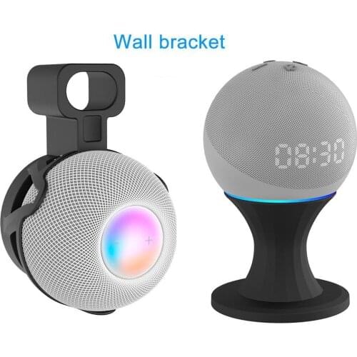 Speaker Stand Outlet Wall Mount Smart Speaker Hanger Holder Stand Socket For Amazon Echo Dot 4th Generation/Apple Home pod mini