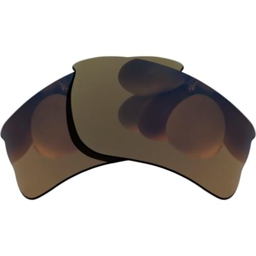 Polarized Replacement Lense For-Oakley Quarter jacket Sunglasses Frame True Color Mirrored Coating - Copper Color Options