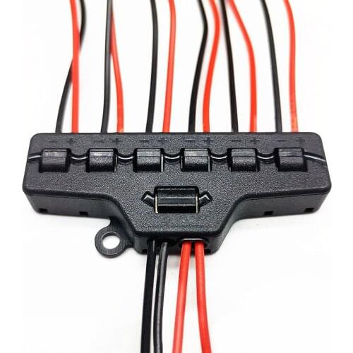 6 Ports Distribution,Port Sharing Box/Railway Railroad Layout/Train Layout Port Hub for Scale Model Lghts Connection Diaroma