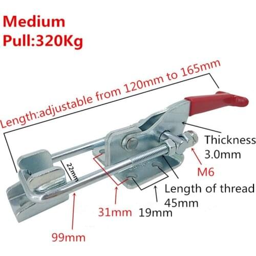 GH-431 Medium Hand Tool Holding capacity 320KG Adjustable Hasp Fastener, Toggle Latch, Hasp Catch - Trailer Industrial