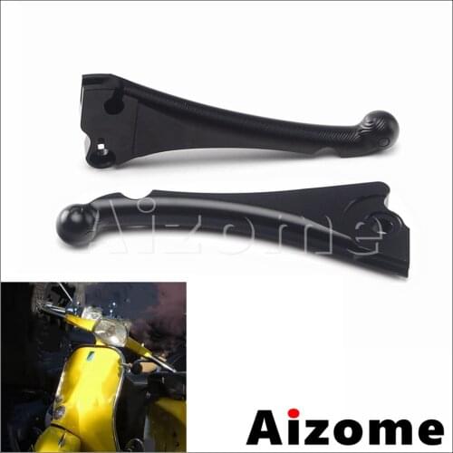 Motorcycle Handle Black CNC Front Disc Rear Drum Brake Clutch Lever For VESPA S150 LX150 LXV150 PRIMAVERA 150 SPRINT 150 2017-19
