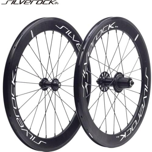SILVEROCK SR42 Alloy Wheels 20" 406 451 1 1/8 Rim V Caliper Brake Aero High 42mm for Fnhon Blast Folding Minivelo Bike Wheelset