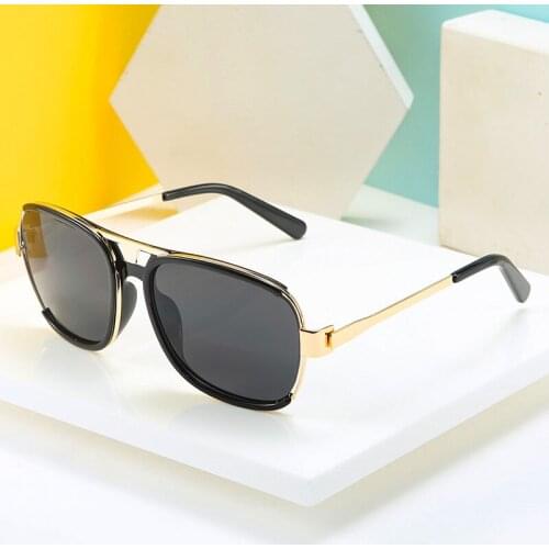 2021 Fashion Top Quality Classic Pilot Style Gradient Sunglasses Men Brand Design Driving Sun Glasses Oculos De Sol