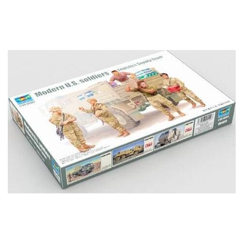 Trumpeter 1/35 00429 Military Figures Modern U.S. Soldiers Logistics Supply Team Plastic Model Kit