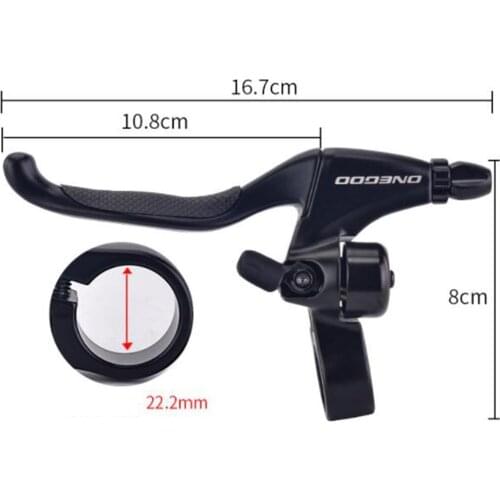 Bike Brake Lever 5-Finger MTB Road Bicycle 2.2cm Dia. Handlebars Brake Handle Left Right Levers Set for Road Bike Folding Bike