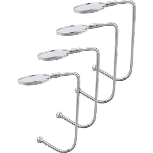 Quality 4pcs Zinc Alloy Hanger Hooks Table Side Bag Holders Hanging Hook Fireplace Christmas Stockings Hanging Decorations