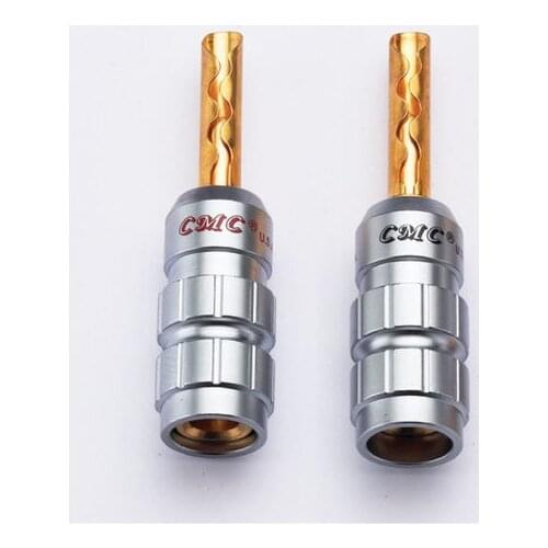 1 pair original high-end CMC 0638 - WF pure copper plating banana plugs The speaker plug