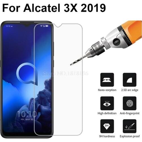 2.5D Ultra-thin Tempered Glass For Alcatel 3X 2019 6.52inch 9H Premium Screen Protector For Alcatel 3X 3 X 2019 Smartphone Film