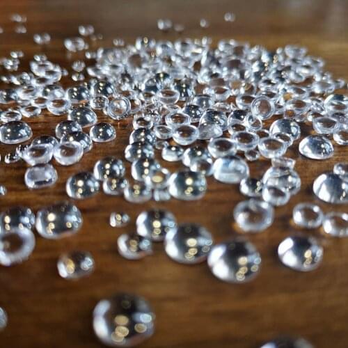 350Pcs/Pack Imitating Dewdrop Patch Transparent DIY Craft Resin Decorative Accessories Multi Purpose Flat-Bottomed Convex Patch