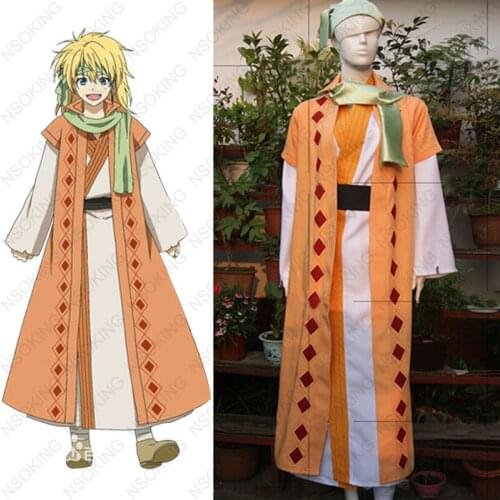 Akatsuki no Yona Zeno Fighting Clothes yellow dragon Cosplay Costume Custom Made