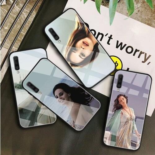 Sexy singer model Lana Del Rey Tempered Glass Case For Samsung A10S A10E A20S A20E A30S A40 A50S A60 A70 A80 A90 A6 A7 A8 Shell