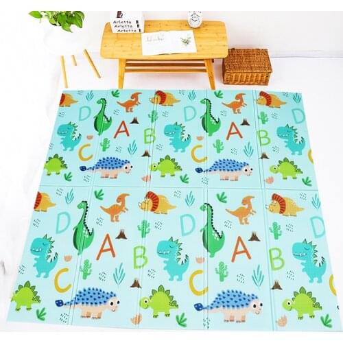 Baby Play Mat Foldable Playmat Extra Large Foam Pad Reversible Crawling Carpet Non Toxic Waterproof Kids Rug for Toddler Toys