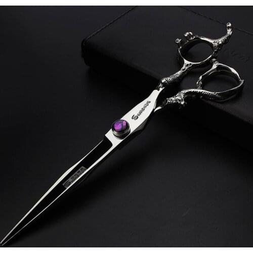 Japan440c professional hairdressing scissors dragon handle hair scissors 5.5/6/7 inch barber shop scissors cutting scissors tool