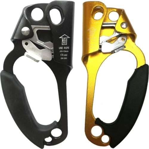 Left Right Climbing Caving Hand Grasp Ascender Clamp Device For Rock Climbing Mountaineering Tree Climbing Arborist