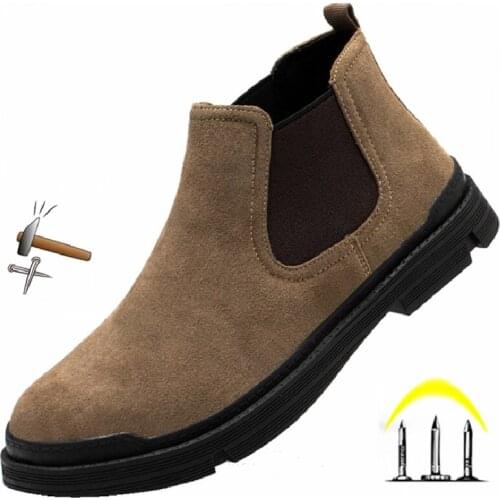 36-46 Work Safety Shoes Indestructible Work Shoes Sneakers Men Waterproof Protective Shoes Puncture-Proof Safety Boots Brand