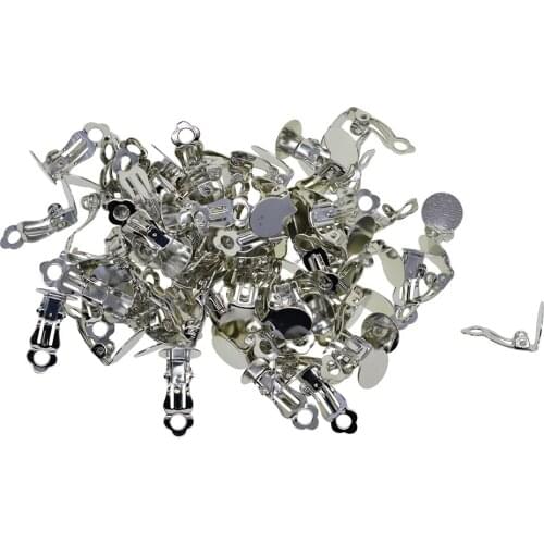 Pack of 100 Clip Earrings Findings for DIY Earring Jewelry Findings Supplies