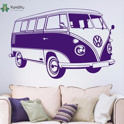 YOYOYU Wall Decal Vinyl Removeable Room Decor Sticker Camper Van Living Room Bedroom Childrens Decoration Mural YO376