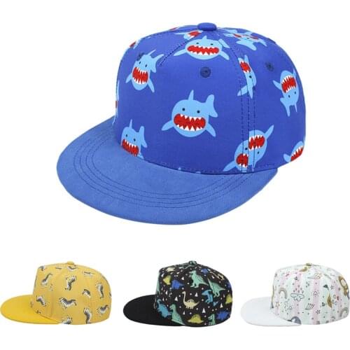 New Summer Kids Sun Hat Cartoon Printed Panama Beach Children Baseball Cap Boy Girl Cap Hip-Hop Snapback Hat For 2-8 Years
