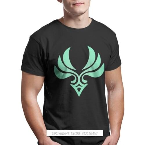 New Summer Anemo T-Shirts Cotton Genshin Impact Game Paimon Teyvat Venti Childe Fashion Men Streetwear
