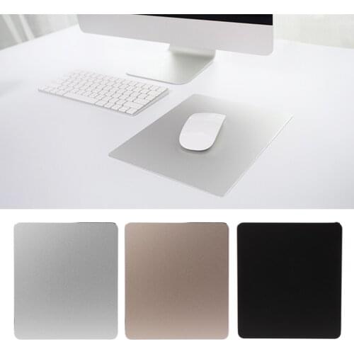 D08B Aluminum Alloy Pad with Non-Slip Rubber Bottom Mouse Pad Anti slip Mousepad