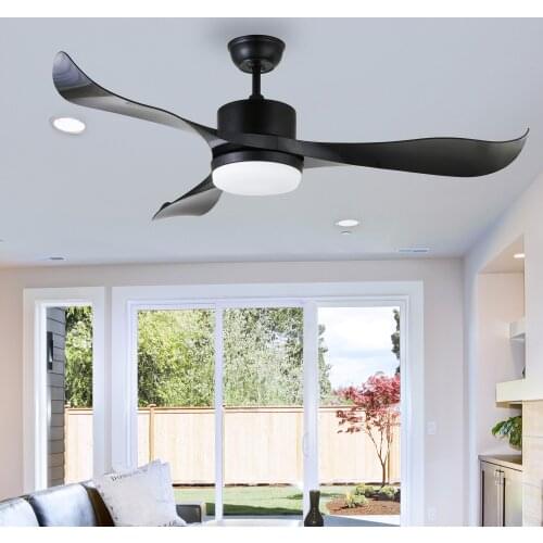 Bowod 52 Inch 110v/220v ceiling fan with LED Lights remote control modern style ceiling fan with metal blades for home