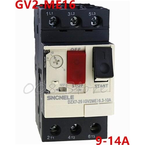 Motor Protector GV2 Series GV2ME16 GV2-ME16 9-14A