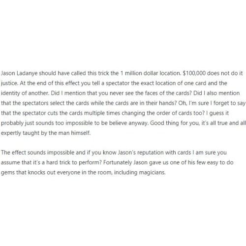 Location by Jason Ladanye - magic