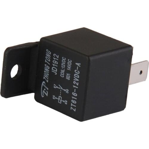 Car Truck Auto Automotive DC 12V 80A 80 AMP SPST Relay Relays 4 Pin Domelight Supervision Trunk Release Polarity Change