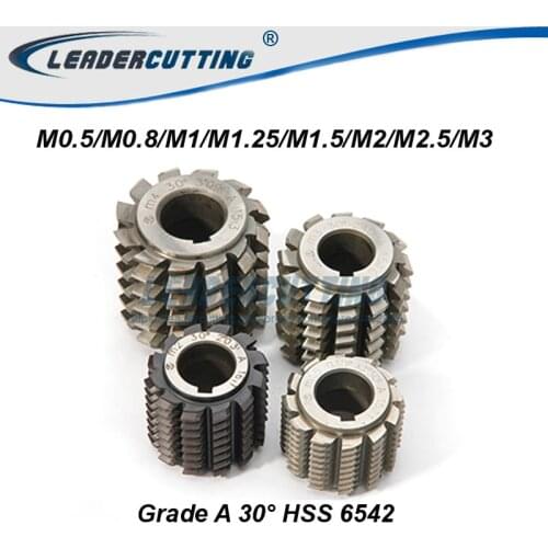 30 Dregee HSS 6542 Module Gear Hob Cutter PA30 M0.5 M1 M1.5 M1.75 M2 M2.25 M2.5 M2.75 M3 M3.5 M4 M4.5 M5 Gear Hob Cutter