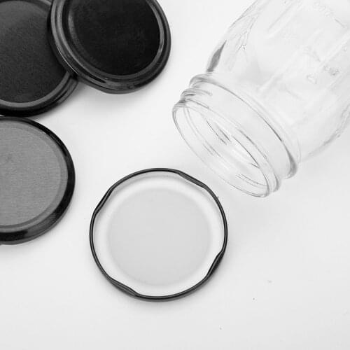 20 Mason Jar Lids Non Leakage Silicone Seals Metal Caps 73/85mm Outer Diameter Screw on Storage Covers for Drinking Jars Canning